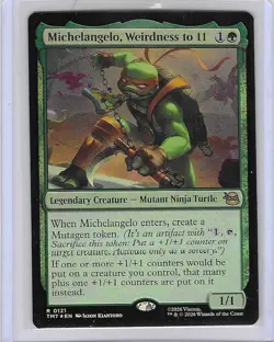 Michelangelo, Weirdness to 11 #121 Foil R - Teenage Mutant Ninja Turtles TMNT - Image 1