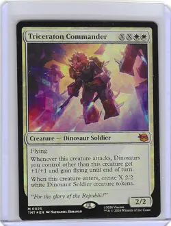 Triceraton Commander #25 Foil M - Teenage Mutant Ninja Turtles TMNT MTG Mint - Image 1