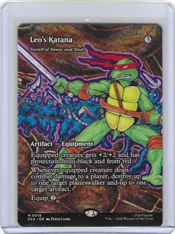 Leo's Katana #18 M - Teenage Mutant Ninja Turtles TMNT MTG Non-Foil - Mint - Image 1
