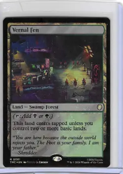 Vernal Fen #81 Surge Foil - Teenage Mutant Ninja Turtles - TMNT MTG Mint - Image 1