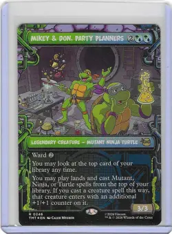 Mikey & Don, Party Planners #246 Foil R - Teenage Mutant Ninja Turtles TMNT - Image 1