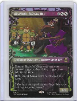 Splinter, Radical Rat #251 Foil R - Teenage Mutant Ninja Turtles TMNT - MTG - Image 1