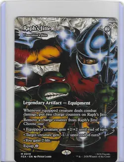 Raph's Jitte #19 M - Teenage Mutant Ninja Turtles TMNT MTG - Non-Foil - Mint - Image 1