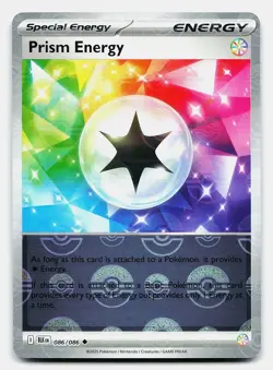 PRISM ENERGY (POKE BALL PATTERN) SV: BLACK BOLT 086/086 NM UNCOMMON POKEMON - Image 2