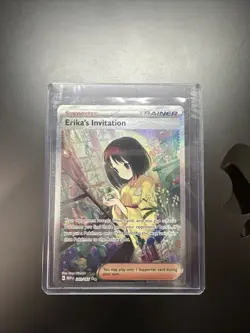 Pokemon TCG Scarlet & Violet Trainer Supporter Erika's Invitation 203/165 - Image 1