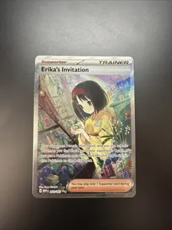 Pokemon TCG Scarlet & Violet Trainer Supporter Erika's Invitation 203/165 - Image 4