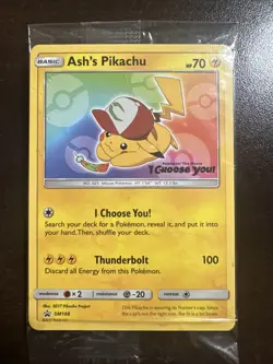 Ash’s Pikachu SM108 Pokemon I Choose You Promo Sealed - Image 1