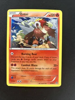 Pokemon TCG Entei 14/98 Cosmos Holo Blister Exclusive LP/MP DAK1E - Image 1