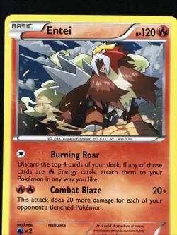 Pokemon TCG Entei 14/98 Cosmos Holo Blister Exclusive LP/MP DAK1E - Image 3