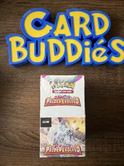 Pokemon Scarlet & Violet Paldea Evolved Half Booster Box (18 Packs) New/Sealed 5060705220566 - Image 1