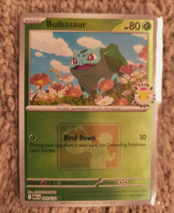 Bulbasaur 001/132 Mega Evolution Pokemon Day 2026 30th Play! League Promo - Image 1