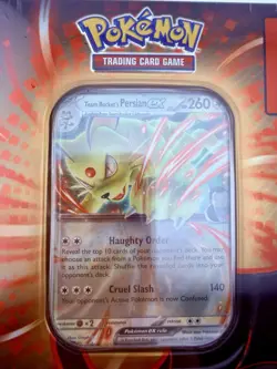 Pokemon Team Rocket Persian EX Tin Sealed 2025 Destined Rivals TCG - Image 3