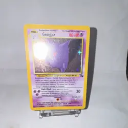Pokemon Gengar Fossil Holo Rare 5/62 80 HP Stage 2 1999 English WOTC - Image 3