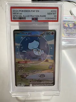 POKEMON PSA 10 2024 SV Paldean Fates Mew ex 232/091 SIR 4810 - Image 1