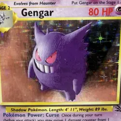 Gengar 5/62 Fossil Unlimited Holofoil Holo Rare Pokemon TCG NM - Image 2