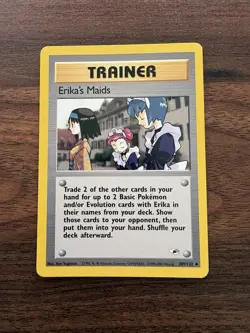 Erika's Maids 109/132, Gym Heroes, Pokemon TCG, 2000, Vintage, WOTC, Trainer, NM - Image 1