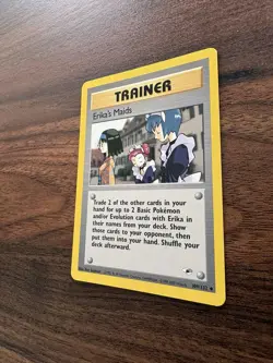 Erika's Maids 109/132, Gym Heroes, Pokemon TCG, 2000, Vintage, WOTC, Trainer, NM - Image 4