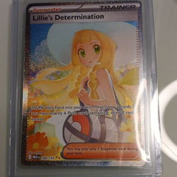 Pokemon TCG Lillie's Determination Me01 184/132 Trainer Art Rare Holo Eng - Image 1