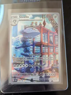 Pokemon Steelix 208/182 SV04 Paradox Rift Illustration Rare NM - Image 1