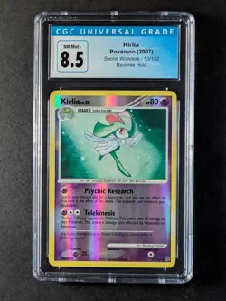 2007 Pokemon KIRLIA #53/132 Secret Wonder Reverse Holo Uncommon English CGC 8.5 - Image 1
