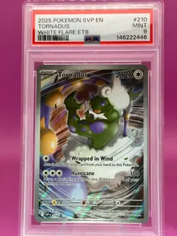 2025 POKEMON SVP EN-SV BLACK STAR PROMO #210 TORNADUS PSA 9 - Image 1