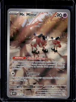 2023 Pokemon SV 151 Mr. Mime Illustration Rare #179/165 - Image 1