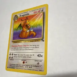 Pokemon Dragonite 19/62 Fossil Rare Stage 2 100 HP Regular Unlimited WOTC - Image 3
