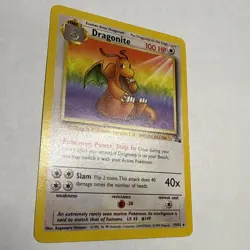 Pokemon Dragonite 19/62 Fossil Rare Stage 2 100 HP Regular Unlimited WOTC - Image 4