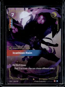 2025 Riftbound League Legends Origins Icathian Rain Signature Spell Foil 248/298 - Image 1