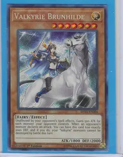 Valkyrie Brunhilde SHVA-EN004 - Secret Rare - Near Mint - Unlimited - Yugioh - Image 1