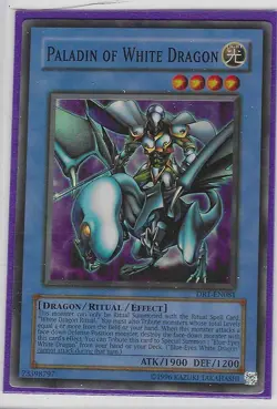 Paladin of White Dragon DR1-EN081 - Super Rare - Played - UNL Yugioh - Image 1