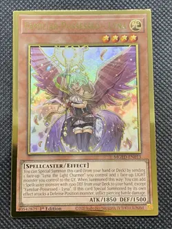 YuGiOh! - Familiar-Possessed - Lyna MGED-EN013 Premium Gold Rare 1st Edition NM - Image 1