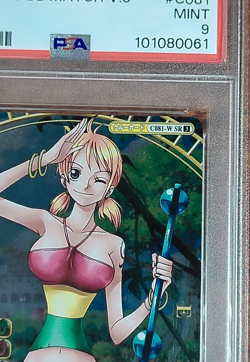 PSA 9 Nami Holo C081 Berry Berry Match Vol 3 Japanese One Piece Card Bandai 2009 - Image 3