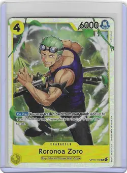 Roronoa Zoro OP15-113 SR - Adventure on Kami's Island Foil One Piece English - Image 1