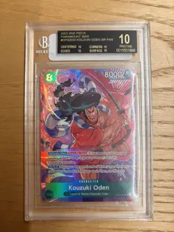 2023 One Piece OP02 Alternate Art #030 Kozuki Oden BGS BLACK LABEL - Image 1