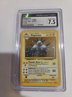 1999 Pokemon Base Set Magneton 9/102 Holo CGC 7.5 - Image 1