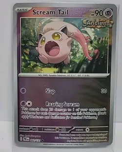 Pokemon Scream Tail Master Ball Pattern 042/131 Sv: Prismatic Evolutions Holo - Image 1