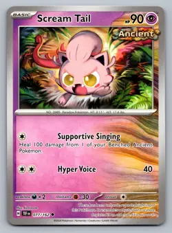 Pokemon TCG SV05: Temporal Forces Scream Tail 077/162 - Image 1