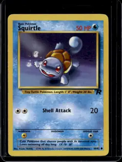 2000 Pokemon Team Rocket Squirtle #68/82 - Image 1