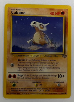 Cubone 50/64 Jungle Pokemon 1999 WOTC - Image 1