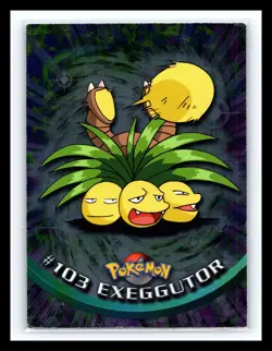 💥 EXEGGUTOR 1999 Topps Pokemon Blue Logo Silver Holo Foil Vintage Rare # 103 - Image 1