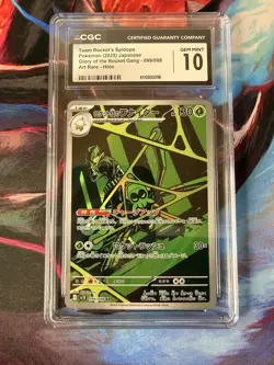 CGC 10 Team Rocket's Spidops 099/098 AR Art Rare Glory of the Rocket Gang - Image 1