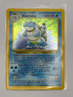 1999 Pokemon TCG Base Set Blastoise Holo Rare 2/102 - Image 1