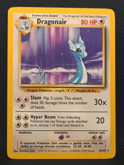 Dragonair 018/102 Base Set Regular Pokemon TCG - Image 1