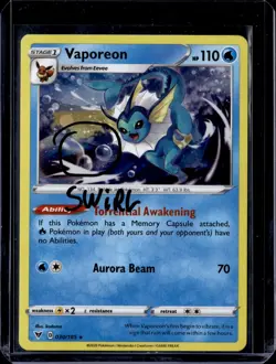 Vaporeon - 030/185 - Cosmos Darkness Ablaze 2020 (NM) / Pokemon TCG - Image 1