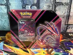 Pokemon TCG V Powers Tin Eternatus V 5 Booster Packs Factory Sealed - Image 1