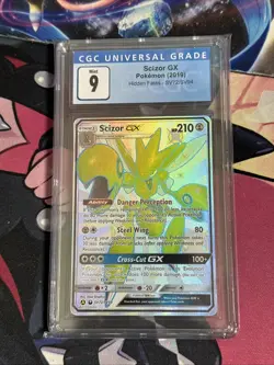 Pokemon CGC Graded Mint 9’s Hidden Fates Shiny Vault Lot Of 5 Scizor Kartana - Image 2