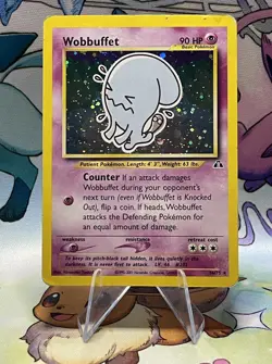 Wobbuffet 16/75 Neo Discovery Rare Holo Pokemon TCG , MP-HP - Image 1