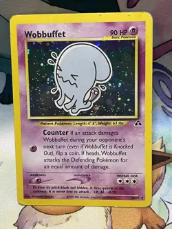 Wobbuffet 16/75 Neo Discovery Rare Holo Pokemon TCG , MP-HP - Image 3
