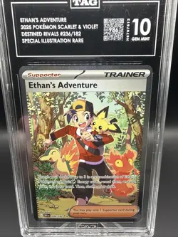 Pokemon Ethan's Adventure #236/182 Destined Rivals TAG 10 GEM MINT - Image 2